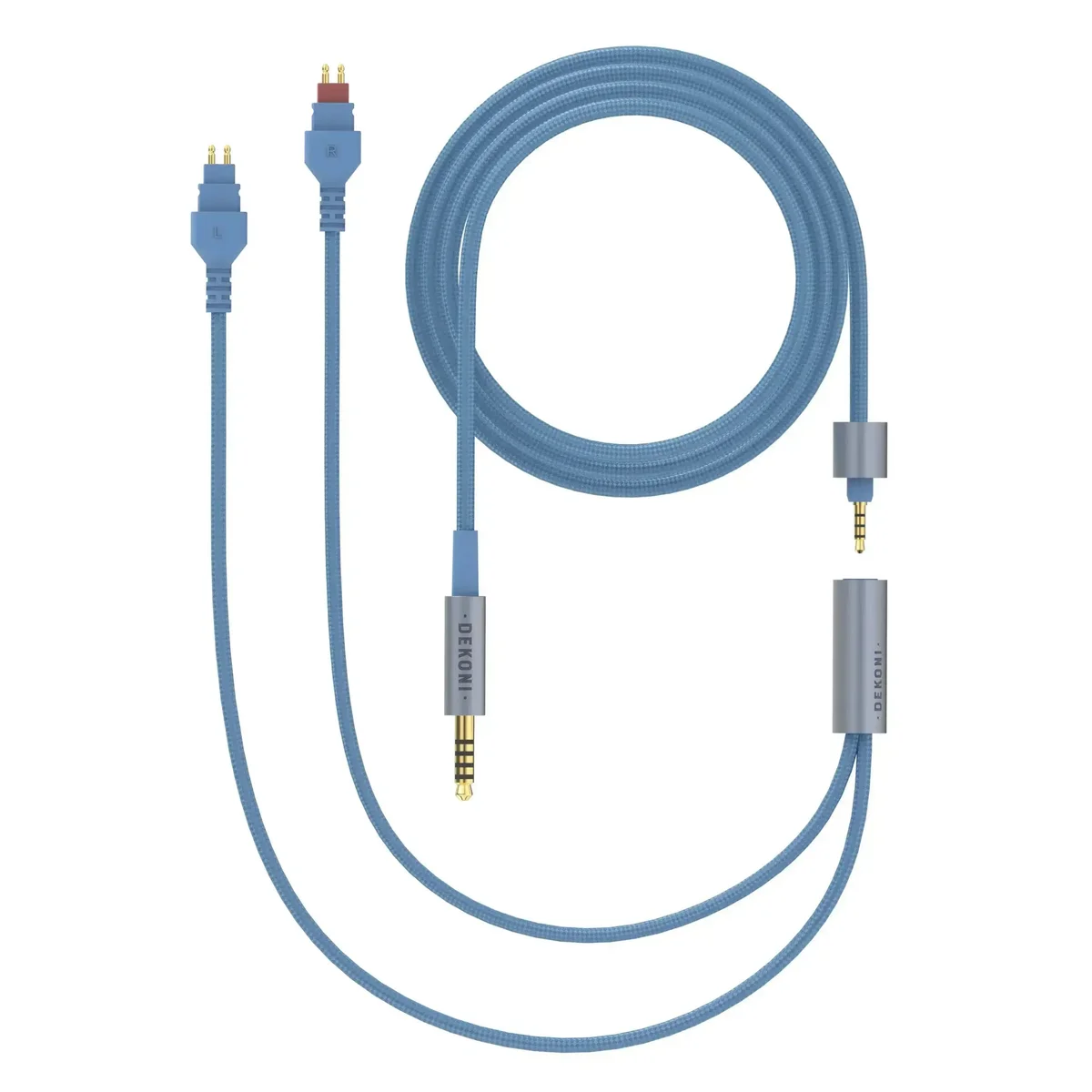 Dekoni Audio Ensemble 4.4mm 64" Nylon Wrapped Cable with HD600 Headphone Connectors