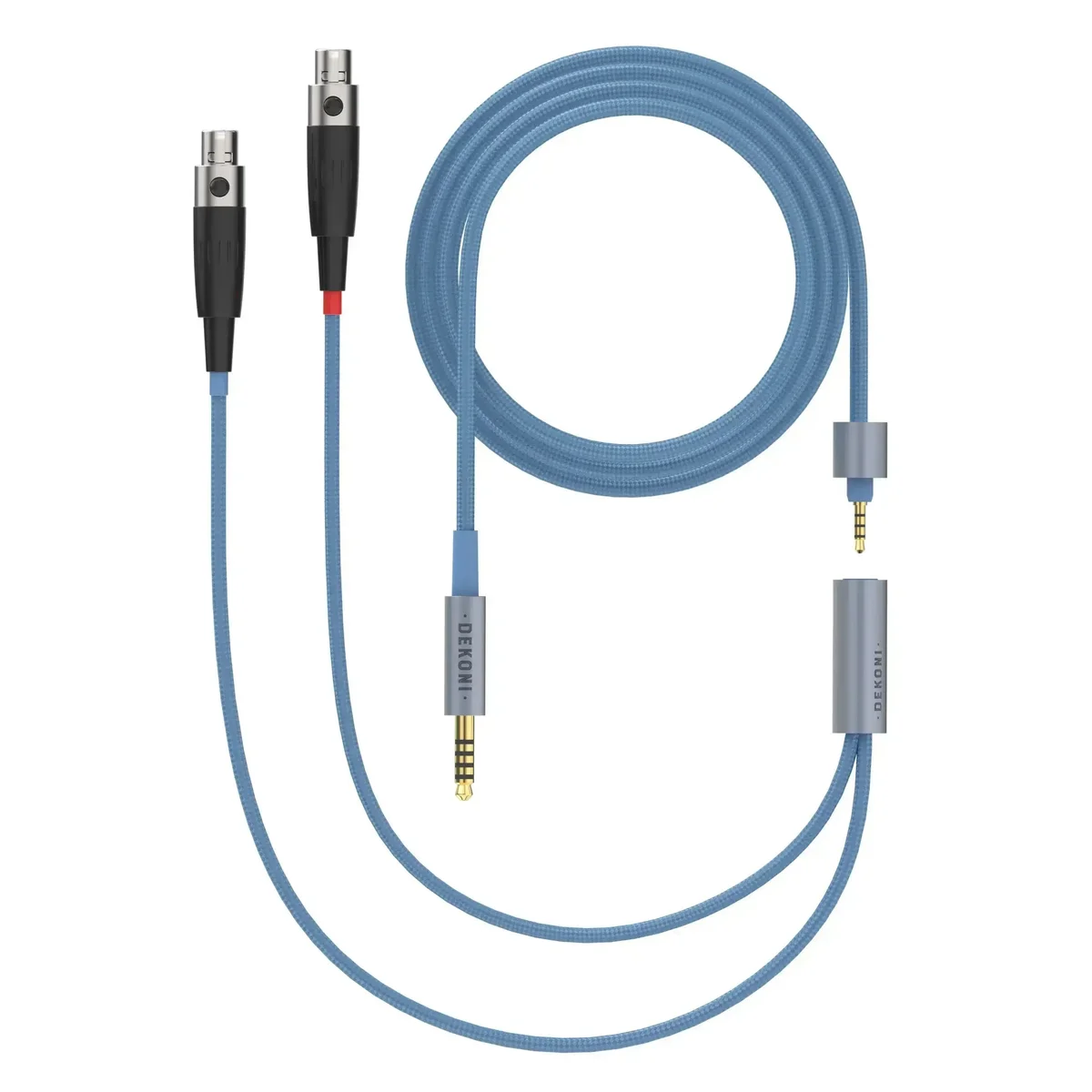 Dekoni Audio Ensemble 4.4mm 52" Nylon Wrapped Cable with 4-pin Mini XLR Headphone Connectors
