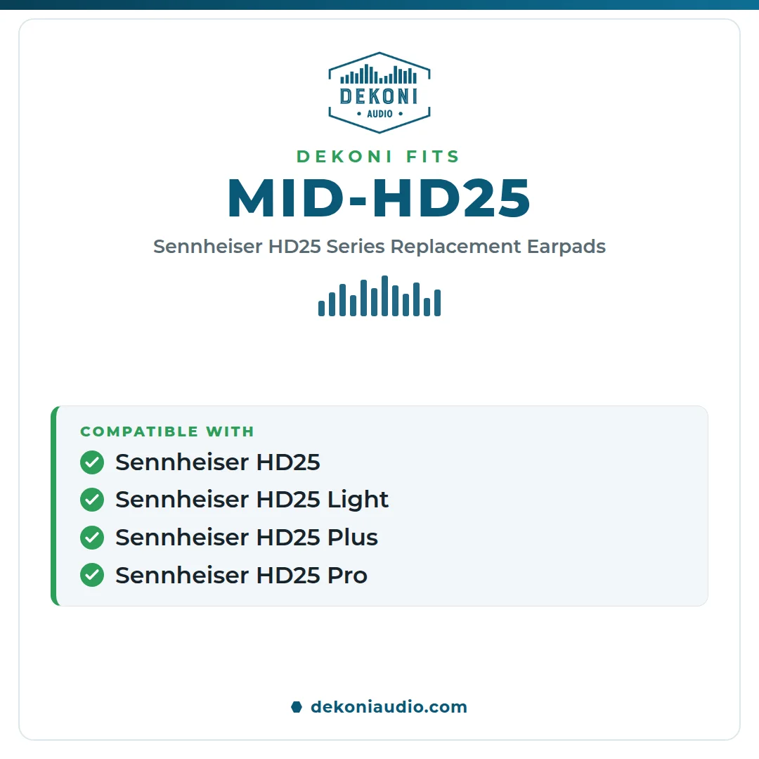 Replacement Earpads for the Sennheiser HD25 Series Headphones