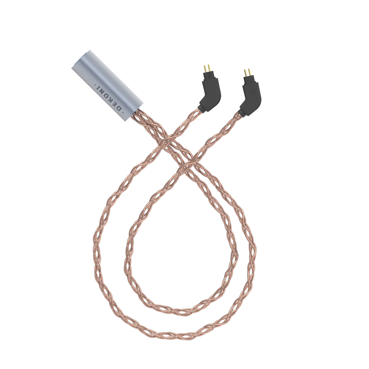 Ensemble Post-Split 2-Pin IEM Connectors with PCUHD Copper Cable