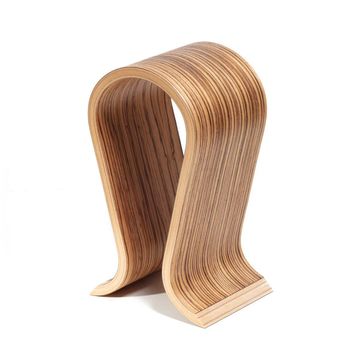Zebrano Wood Headphone Stand