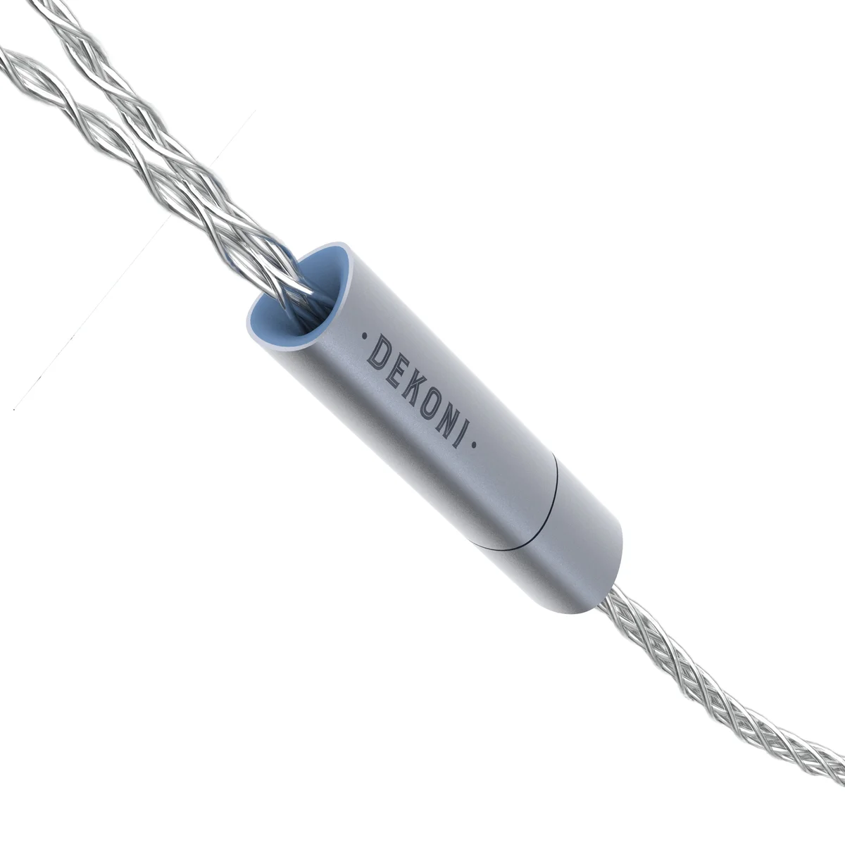 Ensemble Post-Split MMCX IEM Connectors with Silver Braided Cable