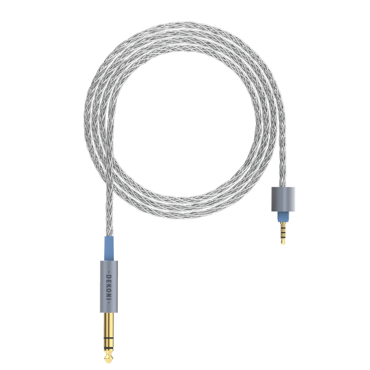Ensemble Presplit 6.35mm Unbalanced Silver Braided Cable