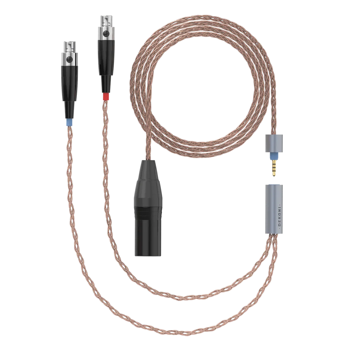 Dekoni Audio Ensemble 4-Pin XLR 52" PCUHD Cable with 4-pin Mini XLR Headphone Connectors