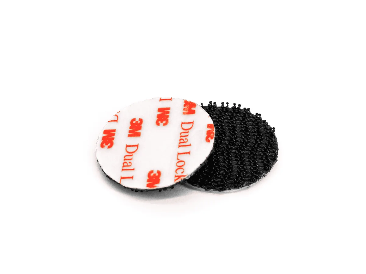 3M Dual Lock Coins - Black (24-Pack / 12 Sets)