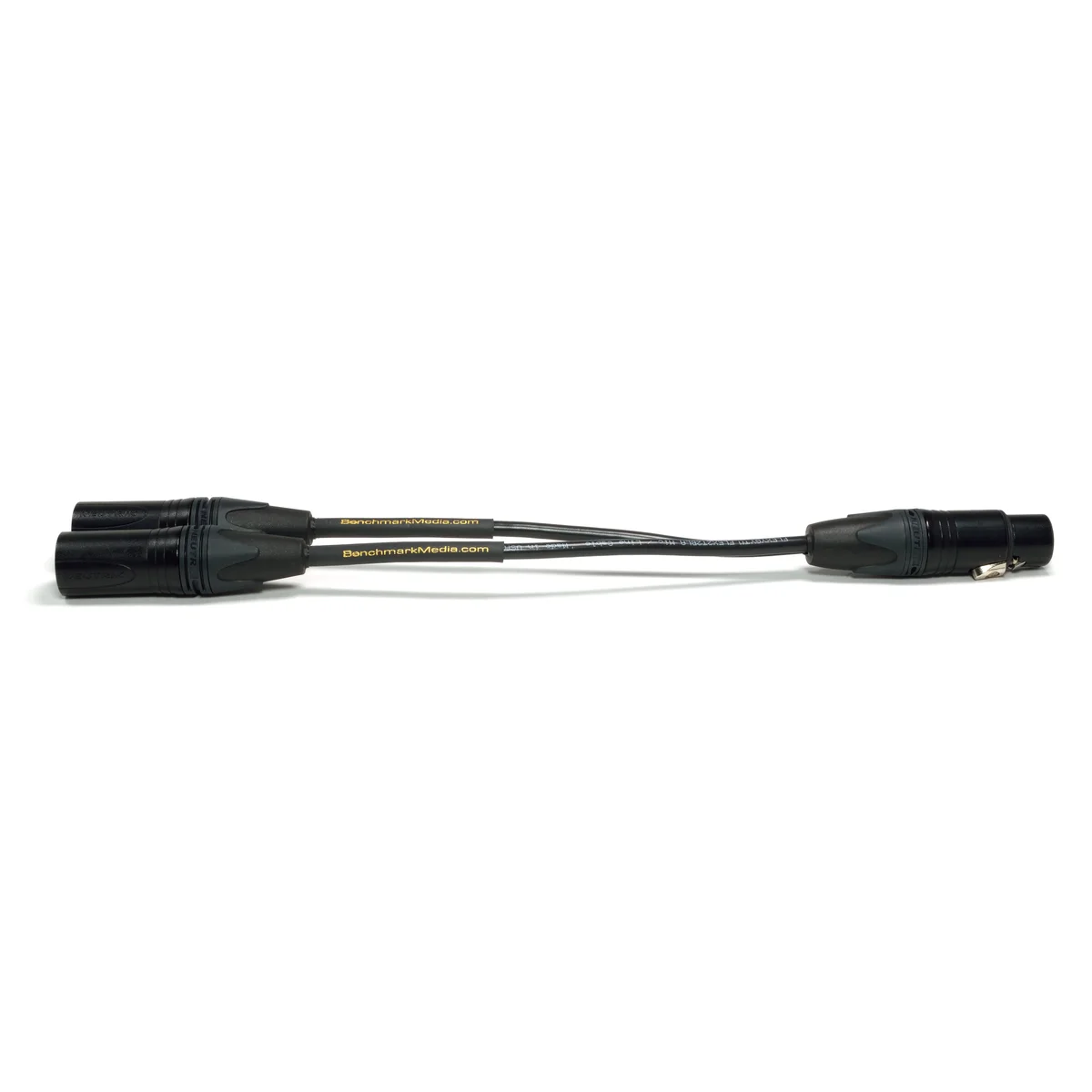 XLR-F to 2x XLR-M Y-Adapter for Analog Audio