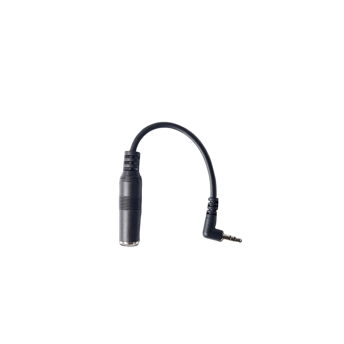 1/4" TRS Right-Angle 3.5mm TRS Adapter Cable