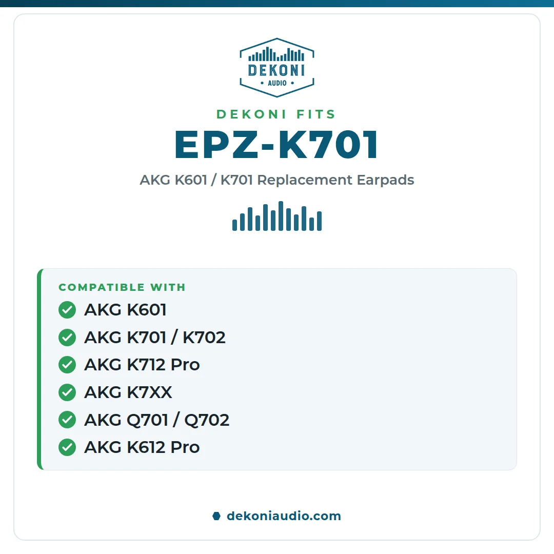 Fenestrated Sheepskin Earpads for AKG K601, K701, and More