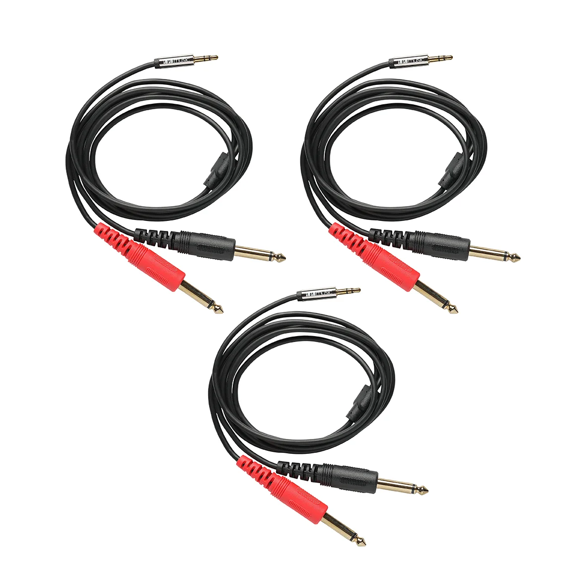 3.5 mm Male to 6.35 mm Male Stereo Breakout Cable