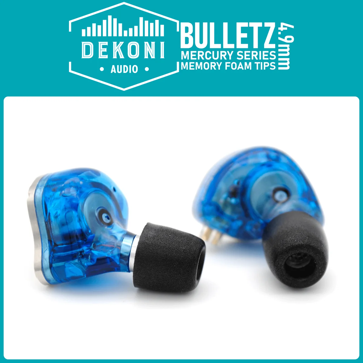 Mercury Bulletz Memory Foam Isolation Earphone Tips 4.9mm