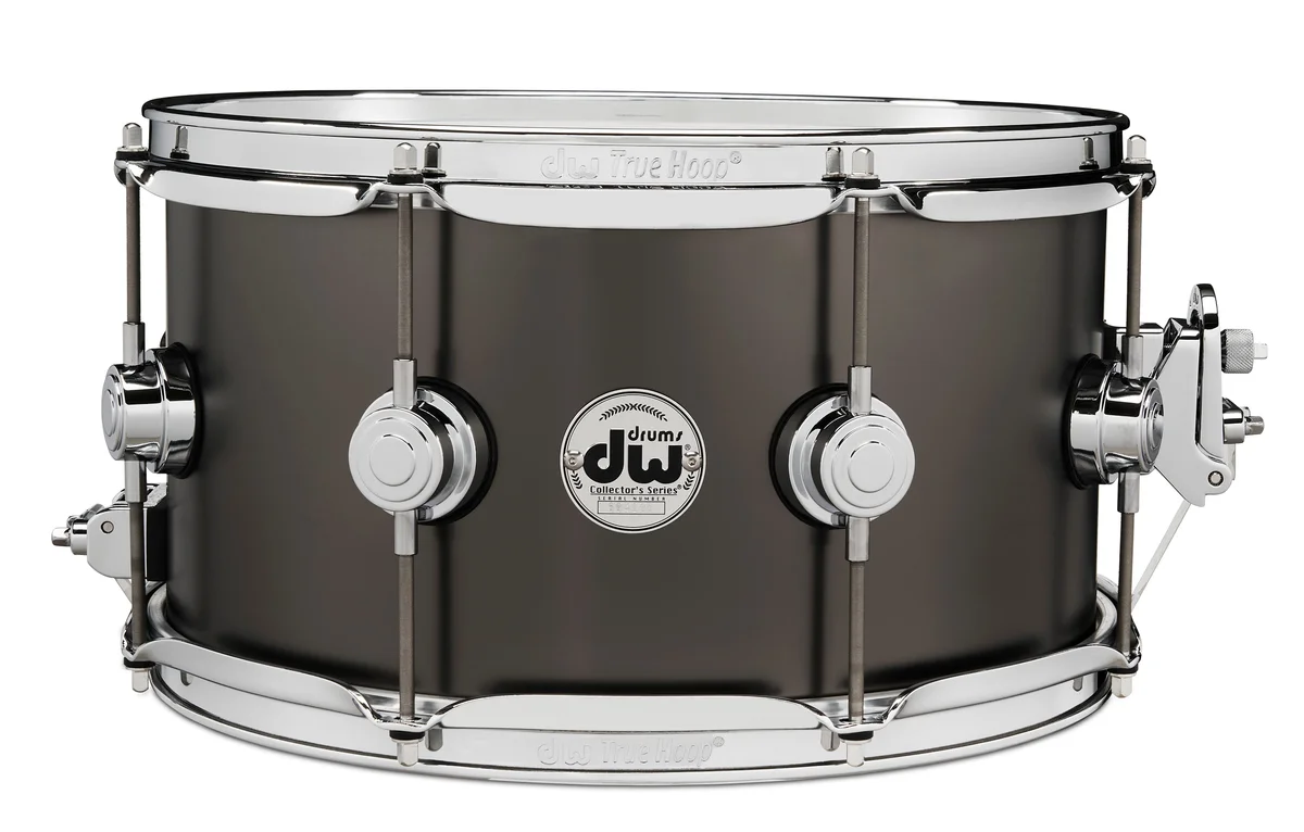 Satin Black over Brass Snare 7x13