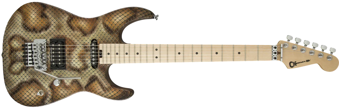 Warren DeMartini Signature Pro-Mod Snake, Maple Fingerboard, Snakeskin