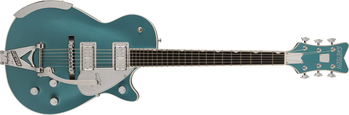 G6134T-140 Limited Edition 140th Double Platinum Penguin with String-Thru Bigsby