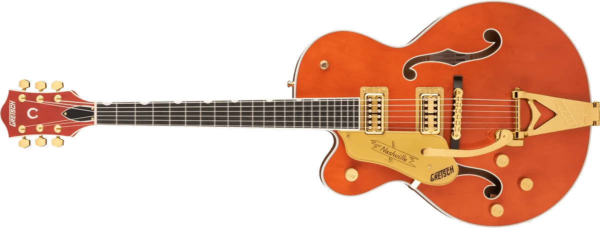 G6120TG-LH Players Edition Nashville Hollow Body with String-Thru Bigsby and Gold Hardware, Left-Handed