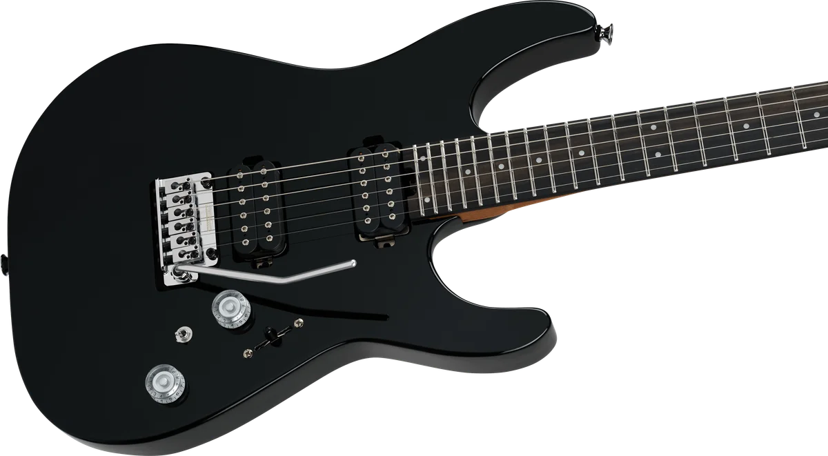 Pro-Mod Plus Dinky DK24 HH 2PT E, Ebony Fingerboard, Raven Black