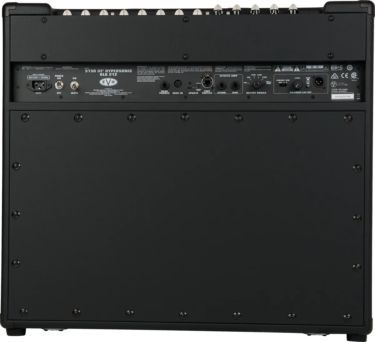 5150III Hypersonic 6L6 2x12, Black