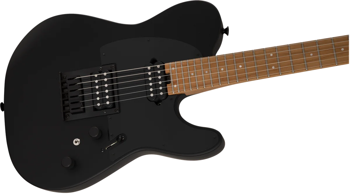Pro-Mod So-Cal Style 2 24 HH HT CM, Caramelized Maple Fingerboard, Satin Black