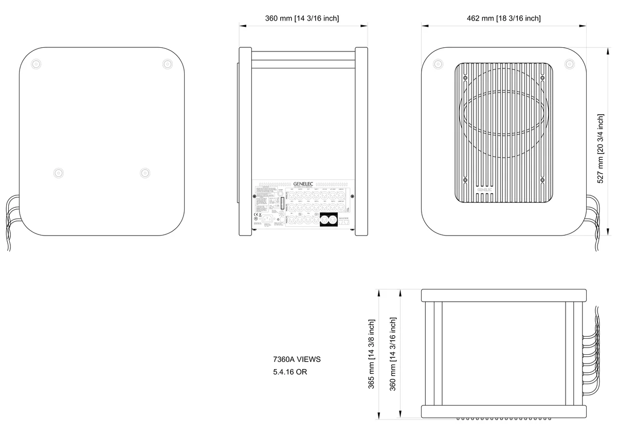 7360A SAM Studio Subwoofer