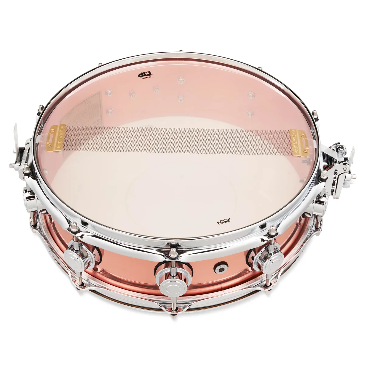 Polished Copper Snare Drum 4x14