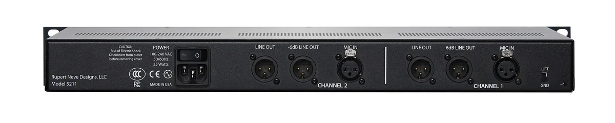 5211 2-Channel Mic Preamp