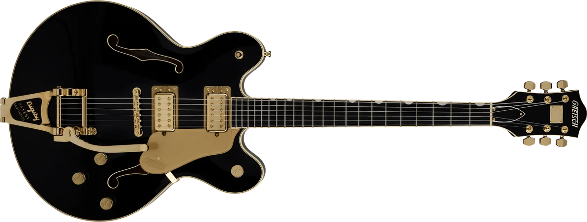 Broadkaster LX Center Block with String-Thru Bigsby and Gold Hardware