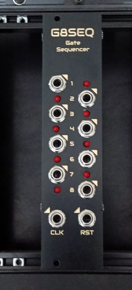 G8SEQ: 8-step gate sequencer with reset (6HP - BUILT TO ORDER)