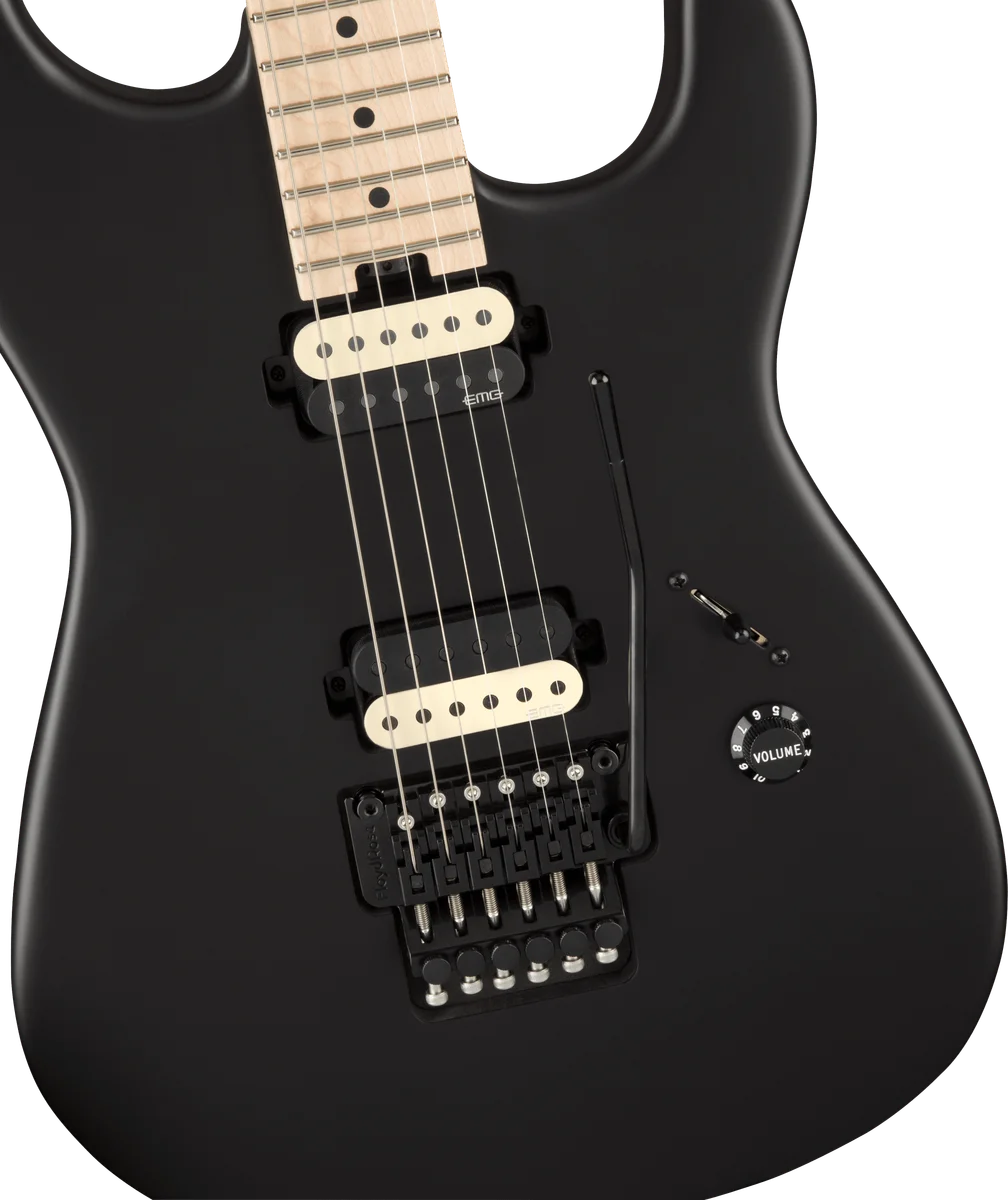 Jim Root Signature Pro-Mod San Dimas Style 1 HH FR M, Maple Fingerboard, Satin Black
