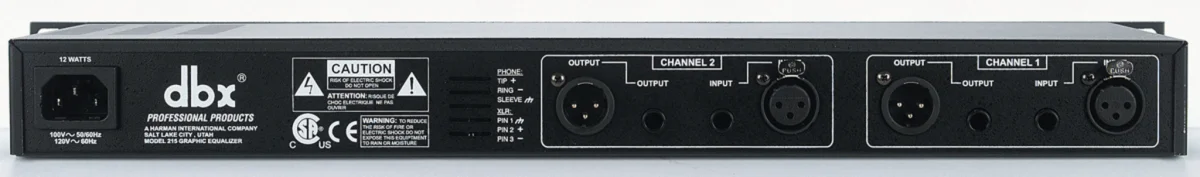 215 Dual Channel 15-Band Equalizer