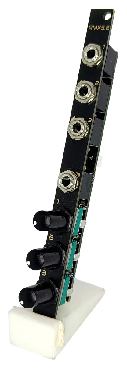 AMX3.2: 3-channel active mixer (2HP - updated design)