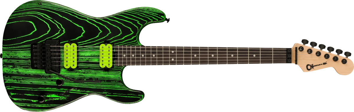 Limited Edition Pro-Mod San Dimas Style 1 HH FR E Ash, Ebony Fingerboard, Green Glow