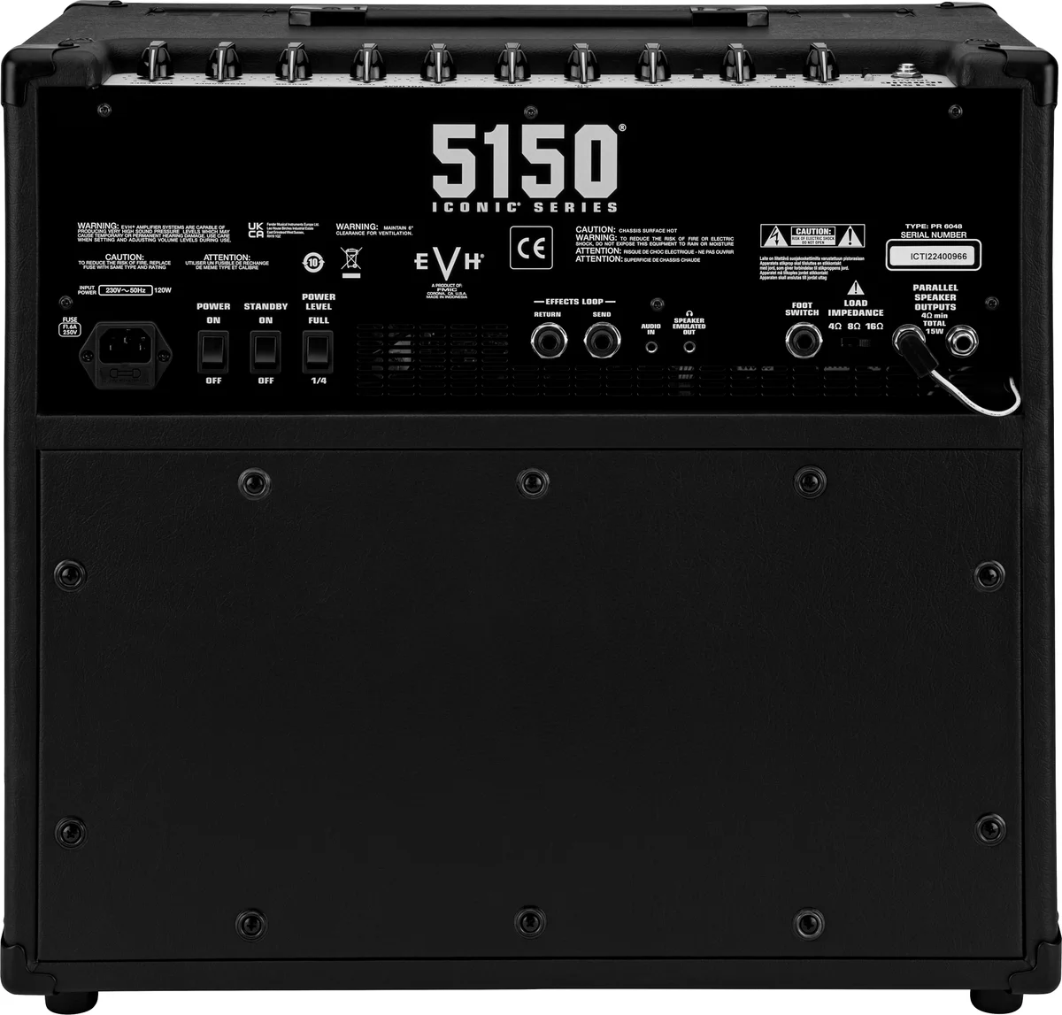 5150 Iconic Series 15W 1X10 Combo, Black, 120V