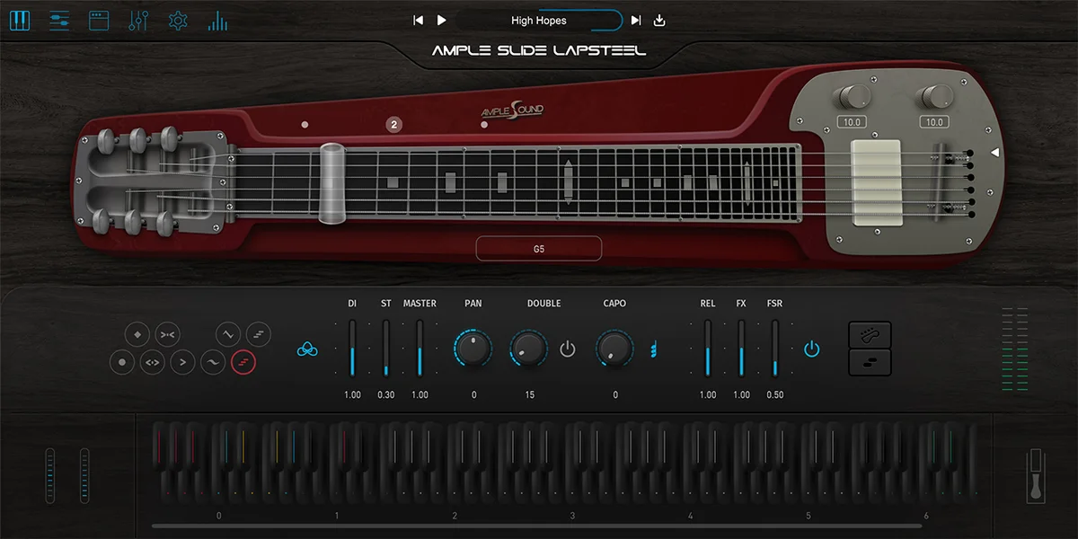 Ample Slide Lapsteel