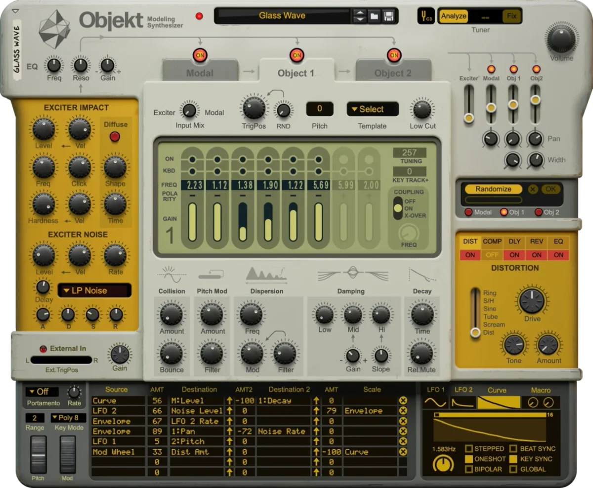 Objekt Modeling Synthesizer