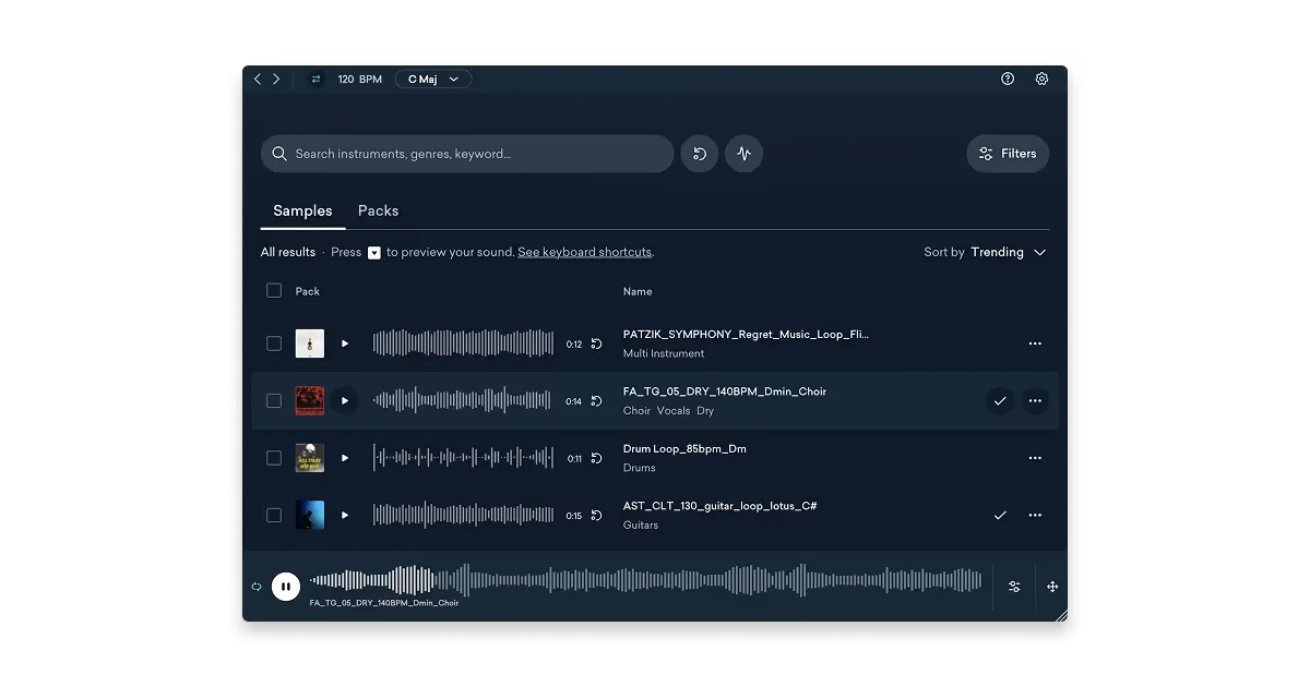 Samples Plugin
