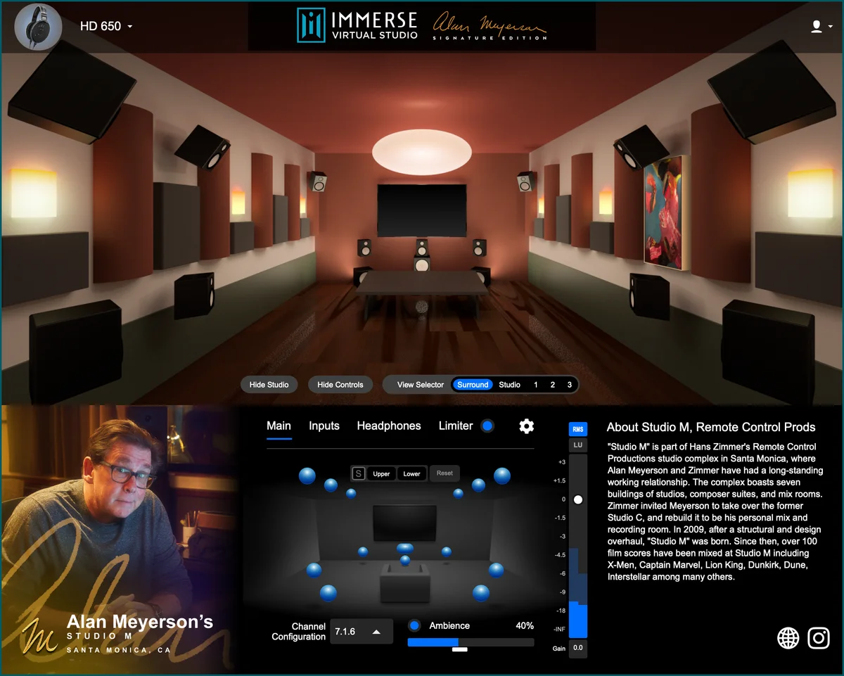 Immerse Virtual Studio Alan Meyerson
