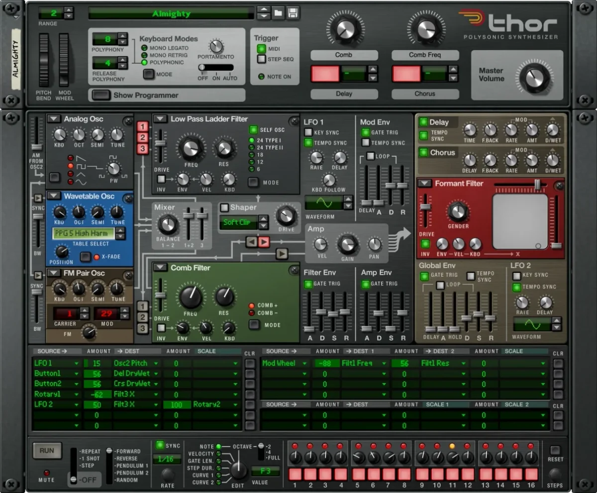 Thor Polysonic Synthesizer