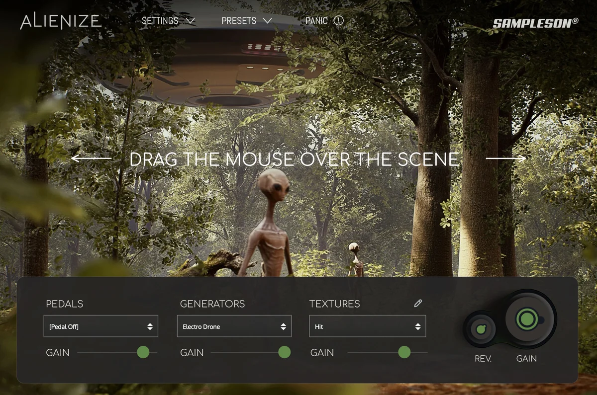 ALIENIZE: Cinematic Sci-Fi Instrument with Mouse Gestures
