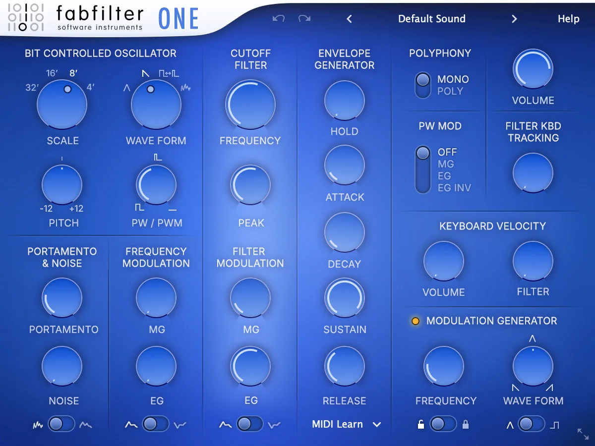 One