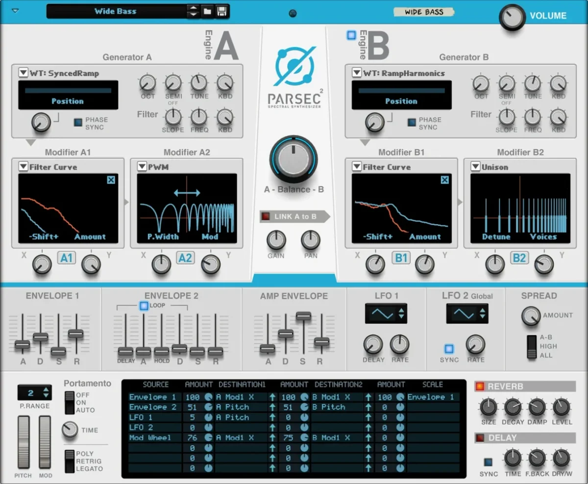 Parsec 2 Spectral Synthesizer
