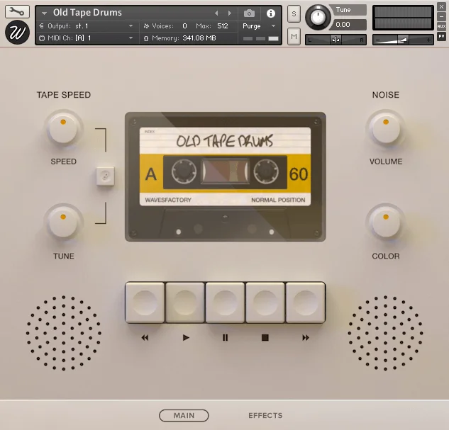 Old Tape Drums