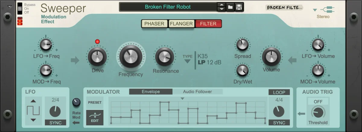 Sweeper Modulation Effect