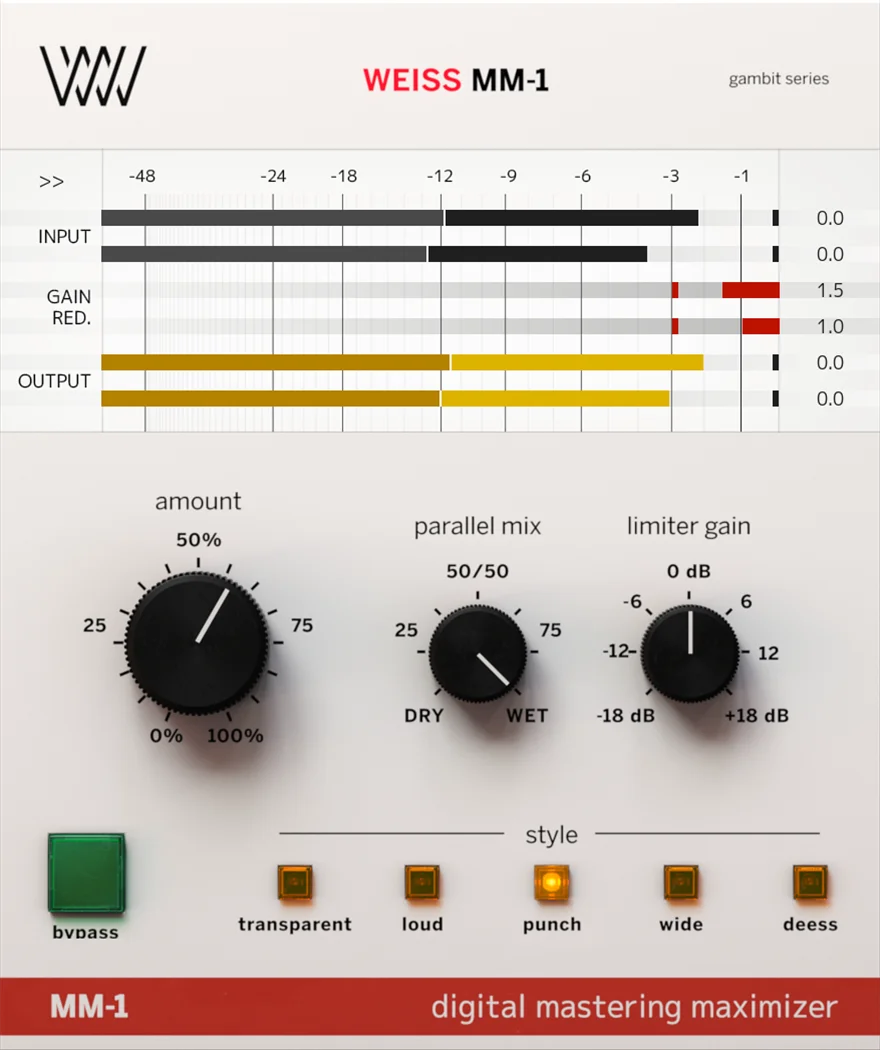Weiss MM-1 Mastering Maximizer
