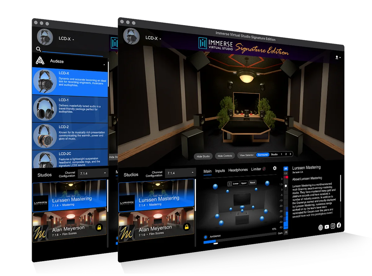 Immerse Virtual Studio Lurssen Mastering