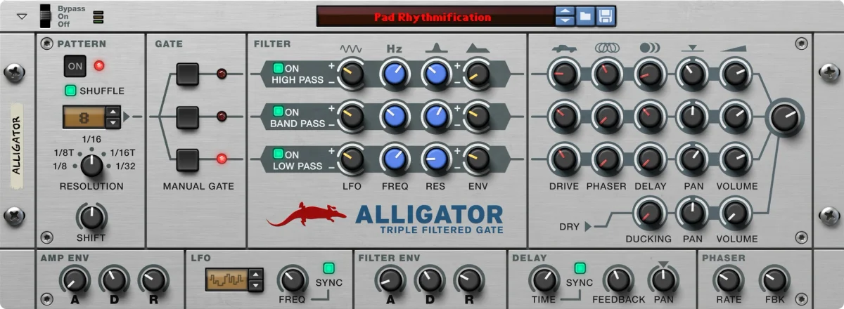 Alligator Triple Filter Gate